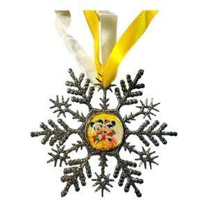 Disney Mickey & Minnie Mouse Glitter Holiday Ornament